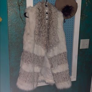 Long fur vest